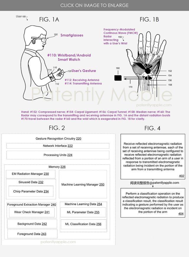 谷歌智能手表专利曝光：为智能眼镜提供基于雷达的手势交互